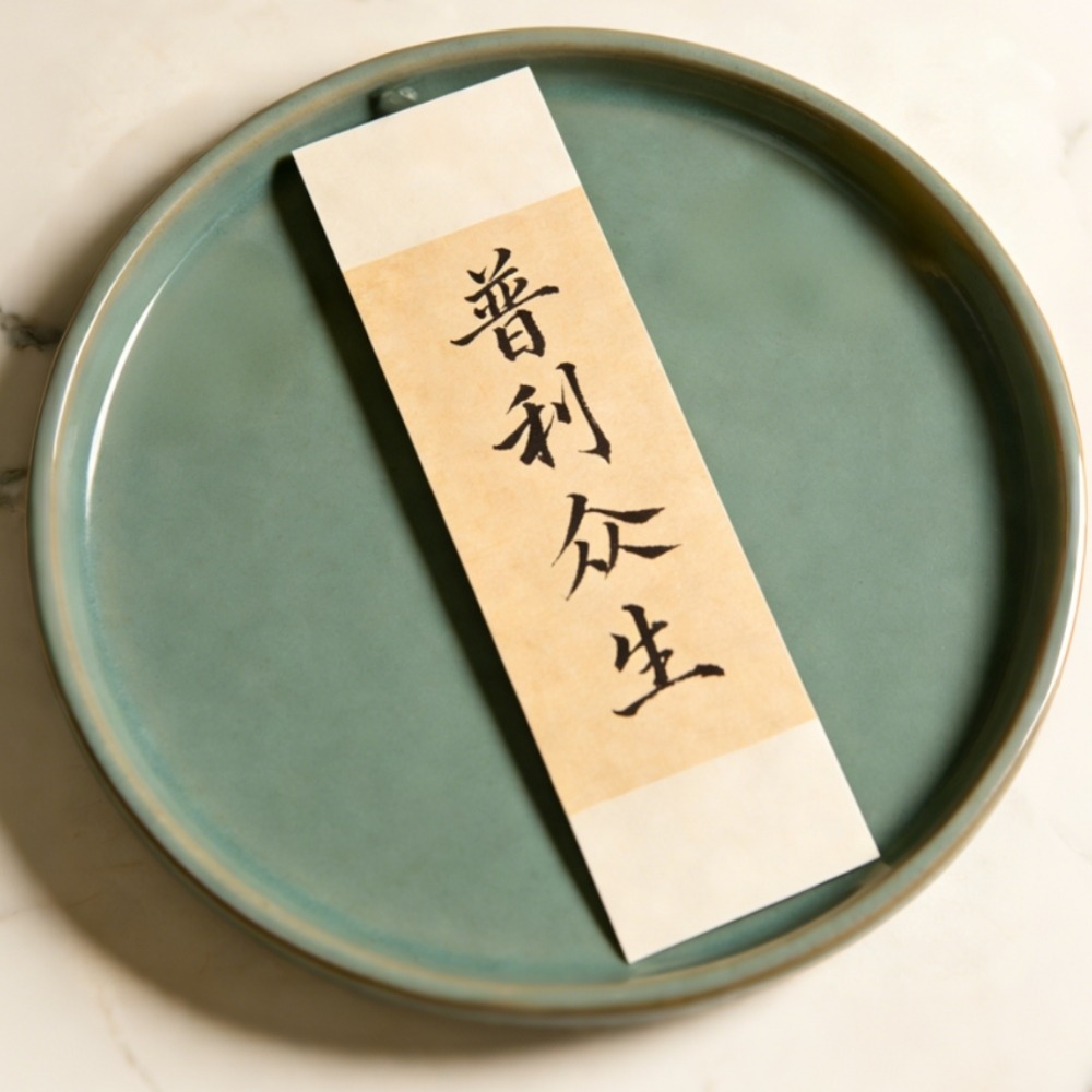 D15D Calligraphy Blessing Words (Benefit all beings)