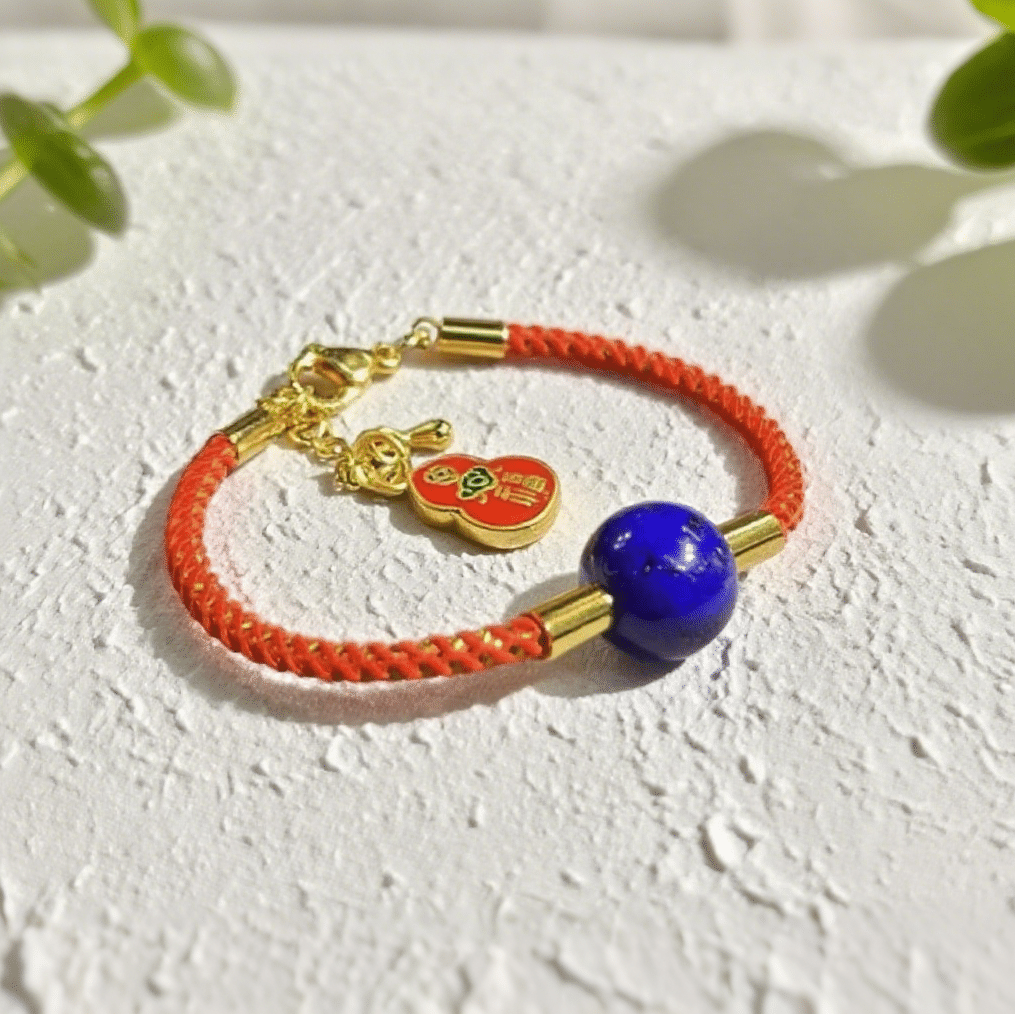 D7 Lapis Lazuli Red Bracelet